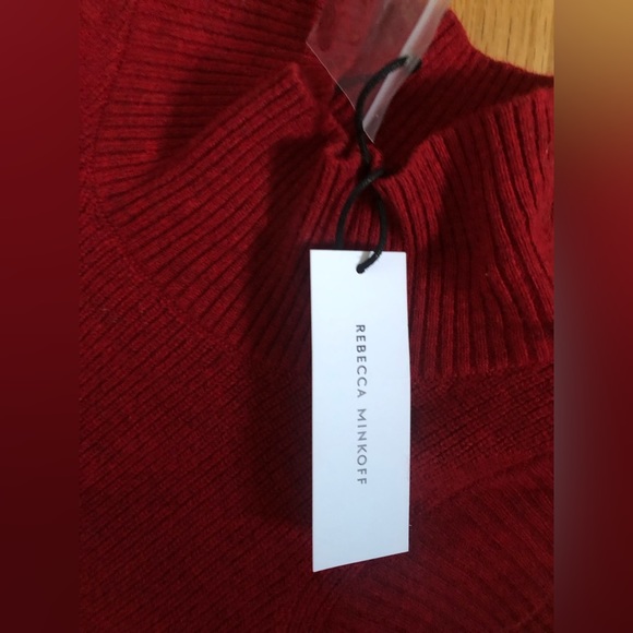 Rebecca Minkoff red cowl neck sweater with shoulder cut outs - Picture 5 of 5